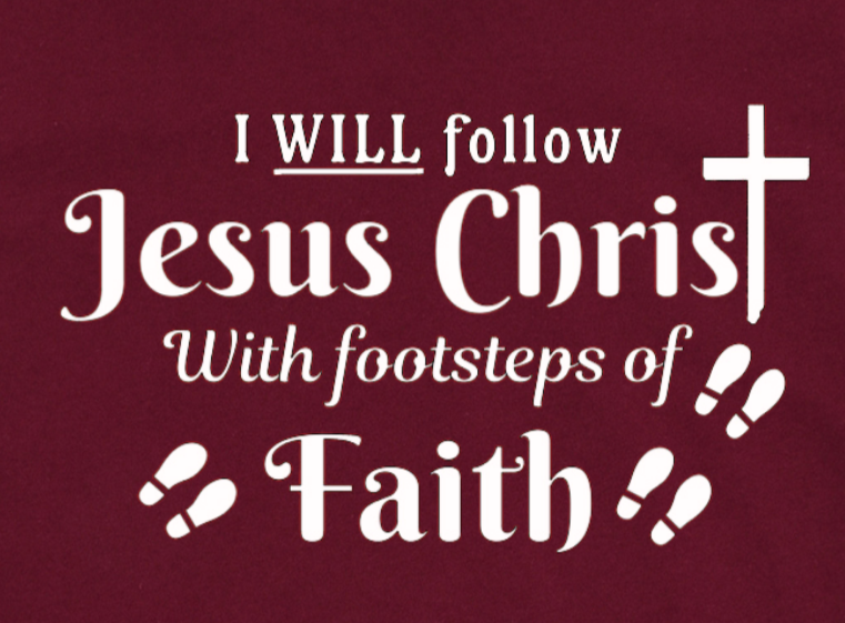 I Will Follow Jesus With Footsteps of Faith