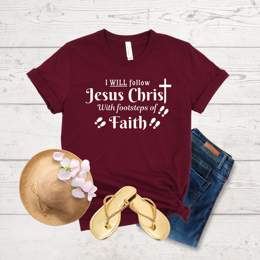 I Will Follow Jesus With Footsteps of Faith